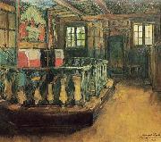 Harriet Backer Alteret i Uvdal kirke oil painting artist